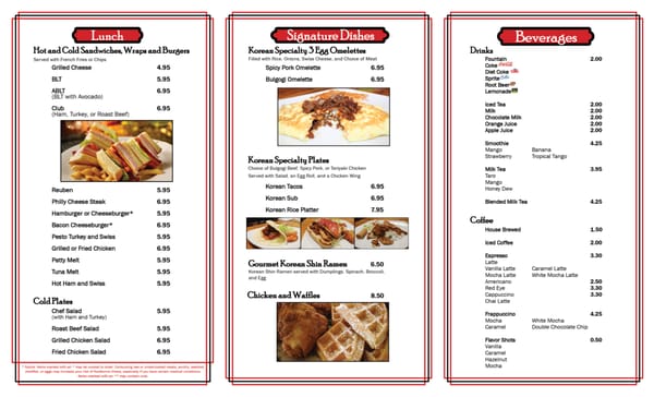 Country Foodly menu 3